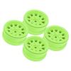 1.9in Wheel Rims RC Beadlock Wheels Rims for Axial SCX10 for Traxxas 110 RC Crawler Cars Green