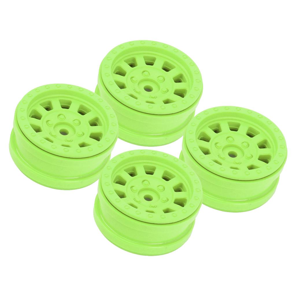 1.9in Wheel Rims RC Beadlock Wheels Rims for Axial SCX10 for Traxxas 110 RC Crawler Cars Green