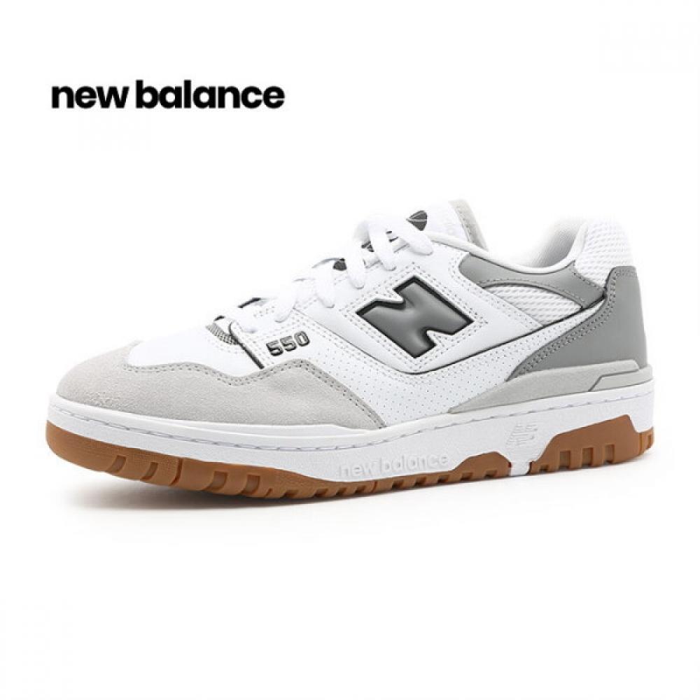 

New Balance Unisex 550 White Grey 265US8.5