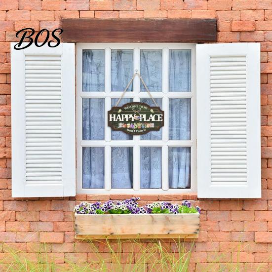 Wooden Hanging Sign Welcome Door for Front Door, Waterproof Sign, Hanger Decoration Home Farmhouse Garden Yard Porch