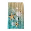 2022 New Shower Curtain Starfish Beach Pattern Bathroom Partition Waterproof  Coconut Sea View Polyester