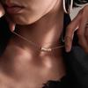 APM Monaco Necklace MORSE CODE Series [Romantic Confession] TOI MOI Morse Code Adjustable Fashion Simple Versatile Exquisite 925 Silver AC6974OXY