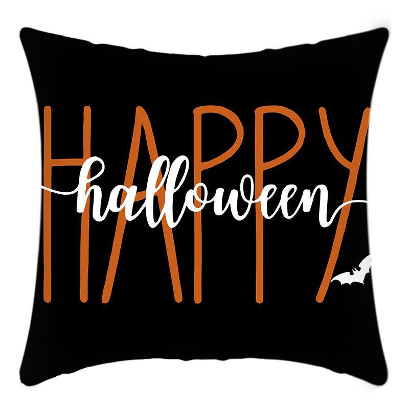 New Halloween Little Ghost Print Halloween Pumpkin Pillow Case Home Sofa Cushion Cover