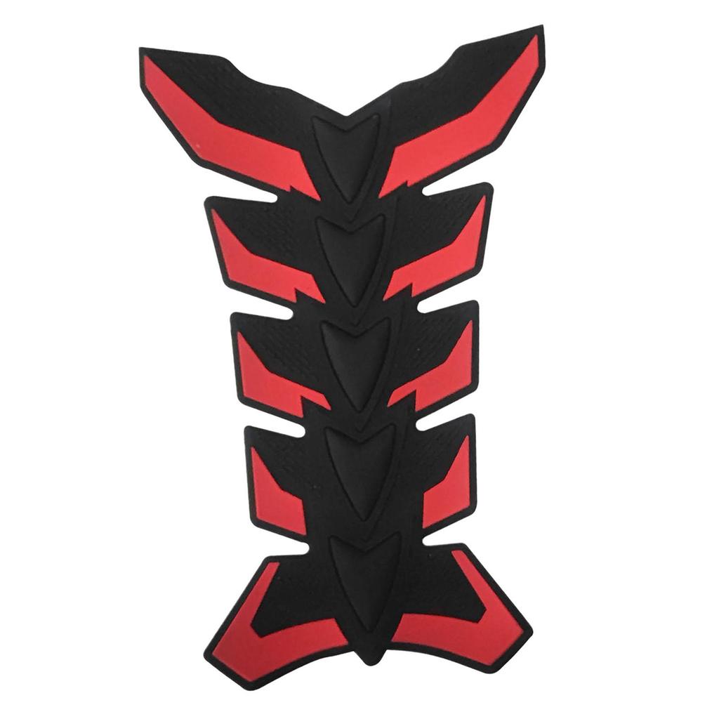 Generic Motorcycle Gas Tank Protector Pad Fuel Tank Cap Sticker 3D Rubber Fuel Tank Fishbone Sticker Universal Oil Tank Sticker