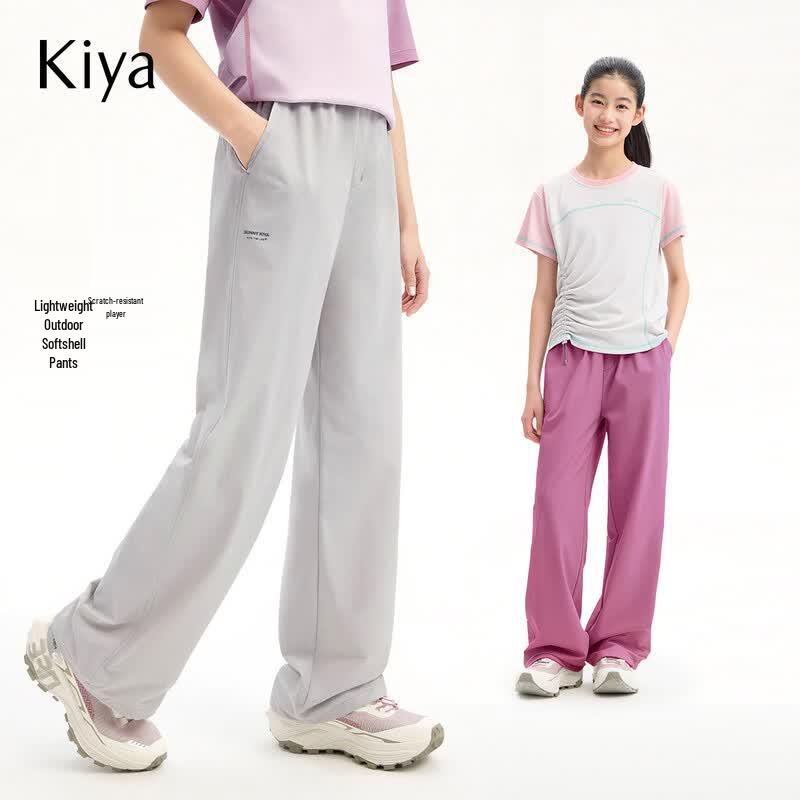KIYA Kids  Unisex 3-Proof Soft Shell Outdoor Pants 150