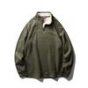 Waffle Spring & Fall Micro Velvet Lined Turtleneck Casual Coat Sweatshirt