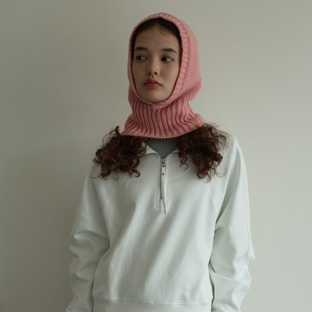 Warm Knitted Pullover Cap Earmuff Winter Neckerchief Cartoon Balaclava Hat Outdoor