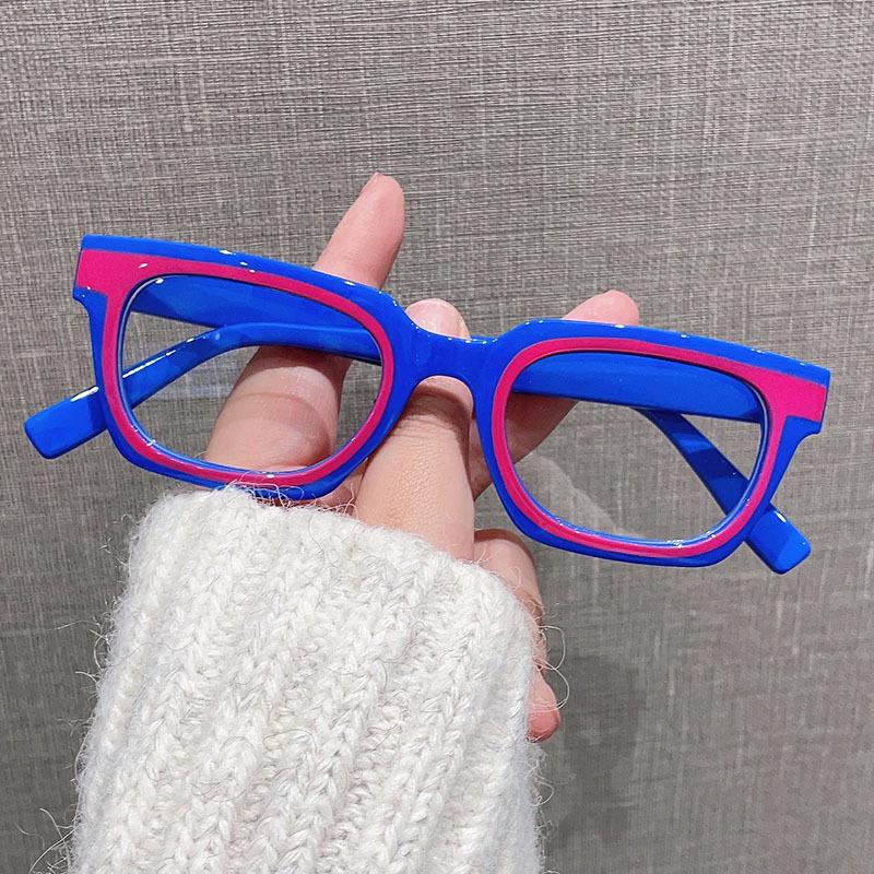 Luxury Fashion Colorful Square Reading Glasses Women Men Trend New Square Small Frame Anti Blue Light Presbyopia Eyegalsses Plus
