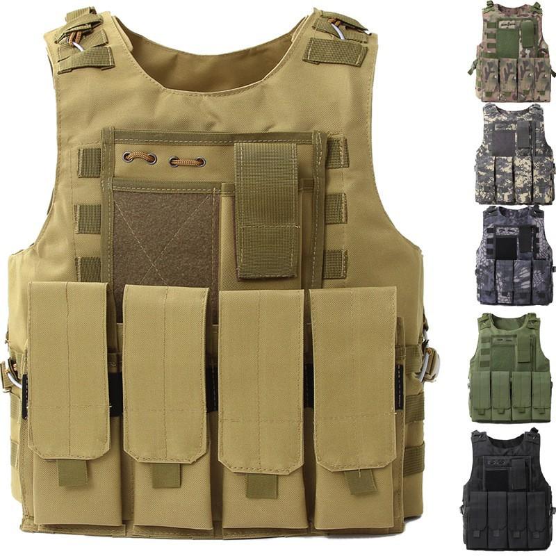 Vest Camouflage Multi-functional Stab-resistant Suit Steel Wire Quick-release Amphibious Three-level Armor Lightweight