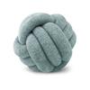 Velvet Knotted Ball Round Pillow - Decorative Tassel Accent Pillow for Sofa, Bed, Living Room, Boho Home Decor