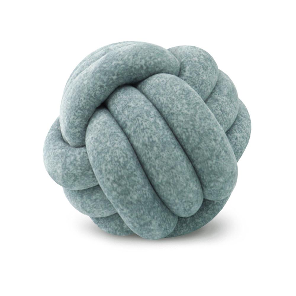 Velvet Knotted Ball Round Pillow - Decorative Tassel Accent Pillow for Sofa, Bed, Living Room, Boho Home Decor