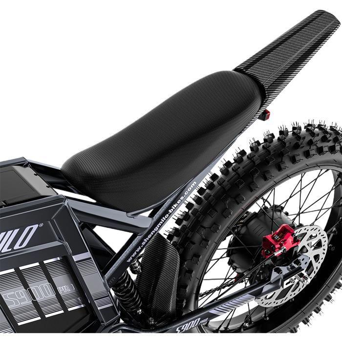 Bicicletta elettrica da fuoristrada - Shengmilo S900 - 3000W - 19"*2.75" fatbike bicicletta elettrica - Batteria 60V35Ah - 65Km/h - Nero