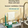 Telescopic Sink Shelf Kitchen Sinks Organizer Soap Sponge Holder Sink Drain Rack Storage Basket Kitchen Gadgets Accessories Tool