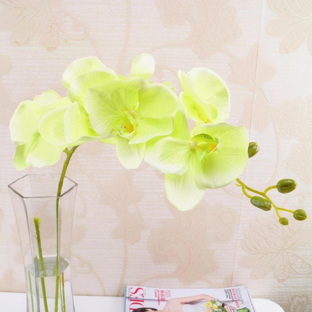 DIY Craft Butterfly Orchid Artificial Silk Fake Plant Flower  Home Decoration