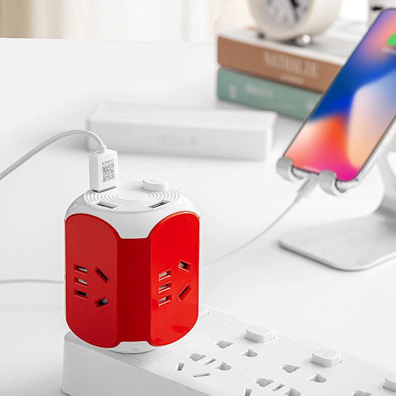 Szybka ładowarka USB kostka konwerter: Wielofunkcyjna Mini Listwa Zasilająca i Adapter Wtyczki