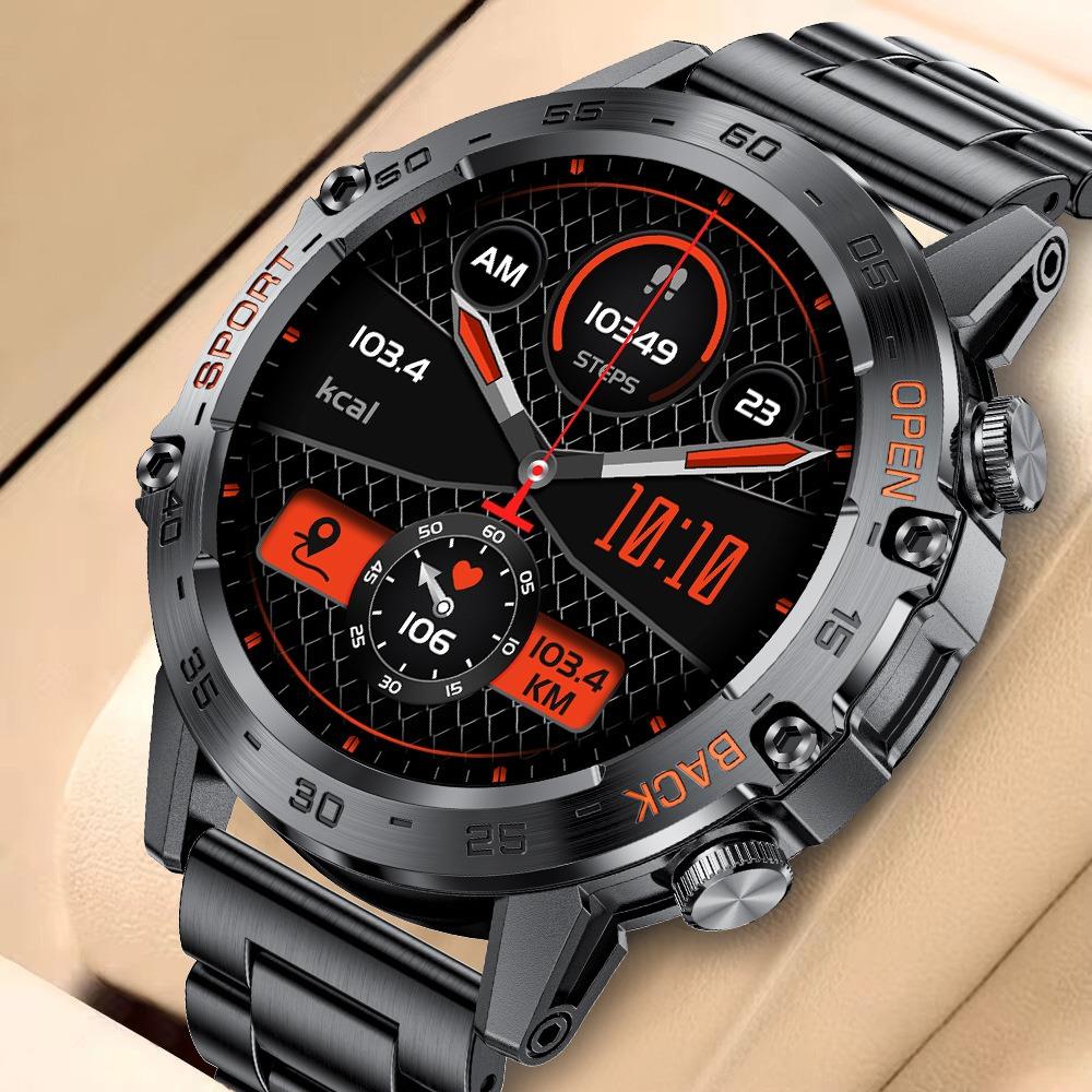 Outdoor Sports Smart Watch Male Waterproof Multi-function Blood Pressure Monitoring Large Screen