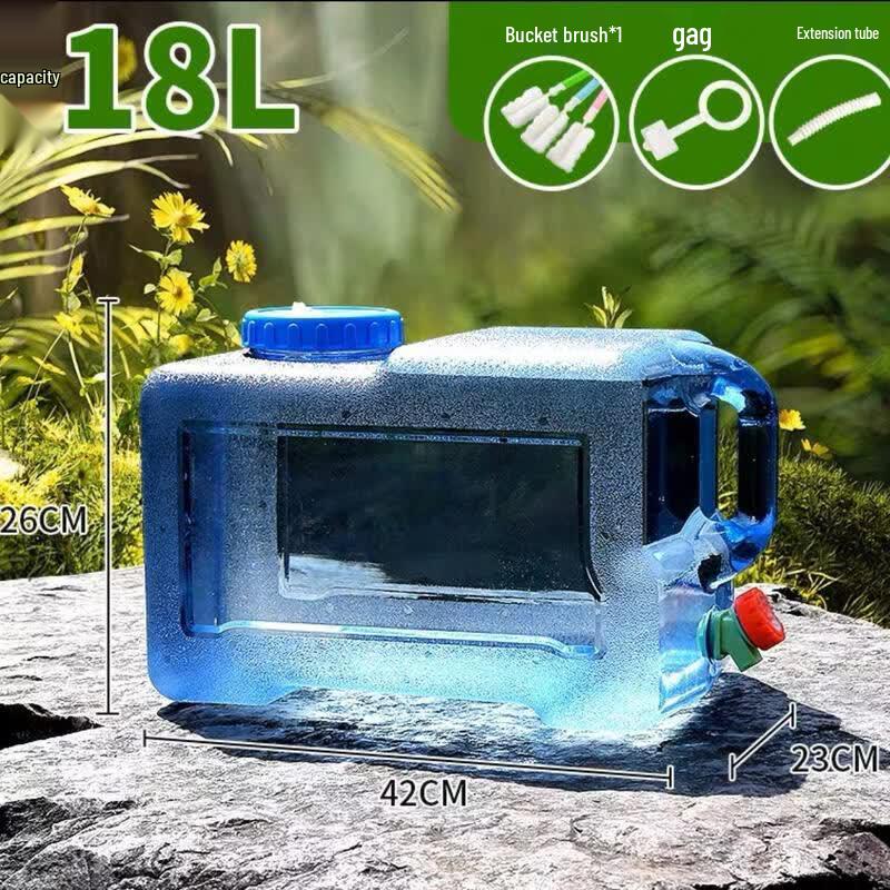 Thickened Portable Camping Water Tank with Faucet