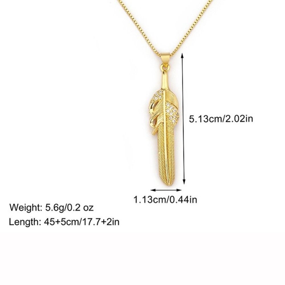 Hip Hop Style Wings Shape Pendant Necklace Zircon Charm Clavicle Chain Pendant Necklace  Unisex