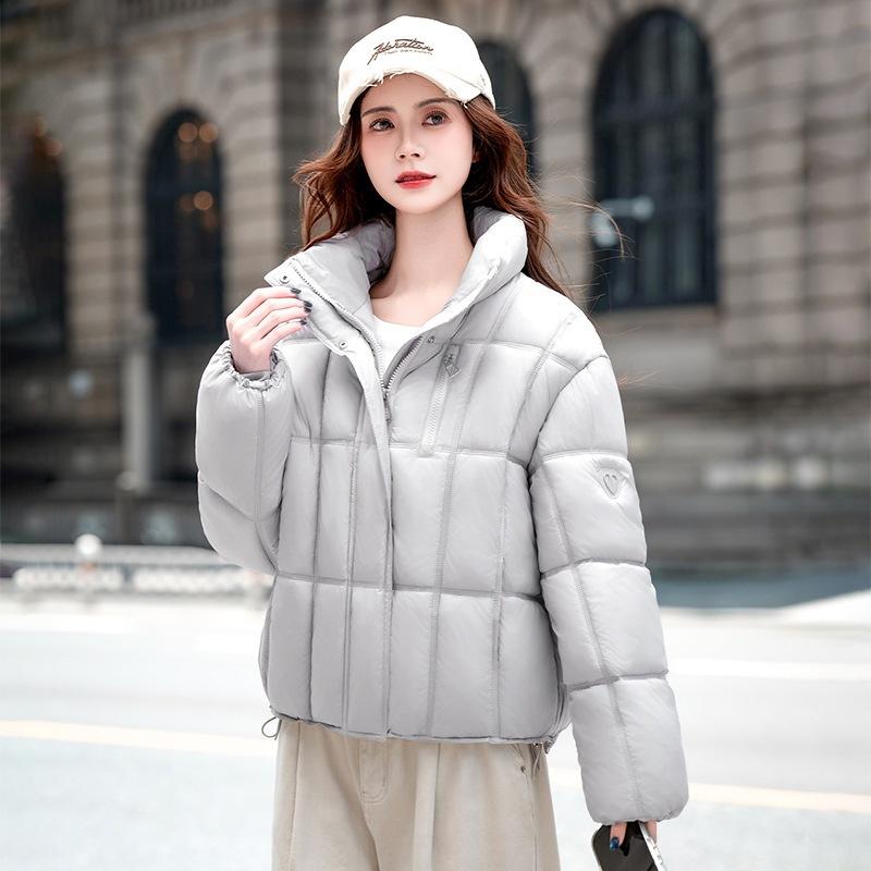 Short Stand-up Collar Puff Cotton Clothes Women's Winter Thickened Loose Small Cloud Bread Clothes Jacket Women's Clothing Year