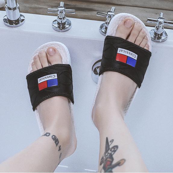 Summer Men's Slippers Beach Shoes Men's Outdoor Fashion Trend Slippers Popcorn Slippers