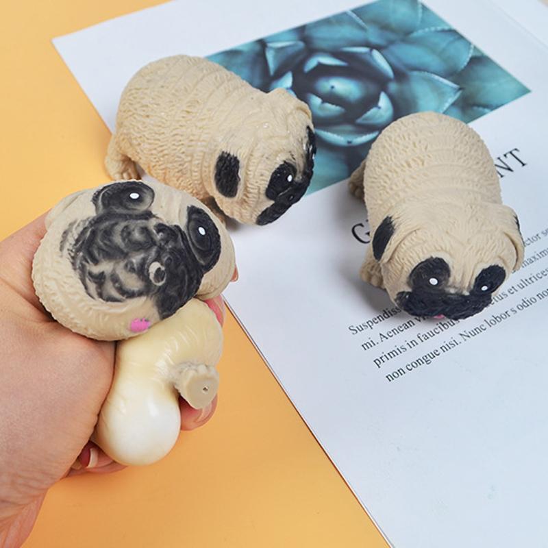Adult Decompression  Creative Sausage Dog Pinch Music Flour Elastic Stretch Deformation Vent Squeeze Stress Relief
