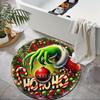 1pc Grinch Round carpet Painted Printed circular carpet, home door mat, outdoor travel protection carpet
