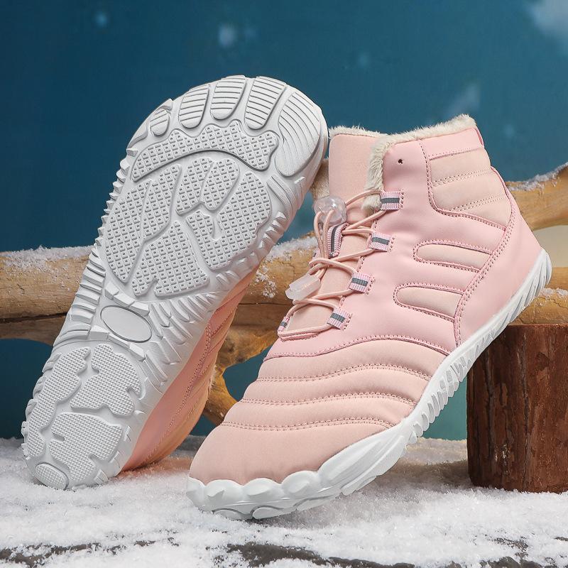 Outdoor new winter casual thickened warm snow shoes mountaineering sports cotton shoes 44 розовый 5190₽