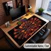 Music Guitar Theme Custom Mouse Pad Personalized With Name Text Customized Desk Mat For Office Home Decor