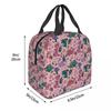 Cartoon Cute Dinosaur Pattern Insulated Lunch Bag for Kids School Cooler Thermal Food Box Tote Leakproof Lunch Boxes Container