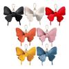 Elegant PU Leather Butterfly Bag Charm Keychain Accessory For Women Stylish Purse Decors Bags Pendant