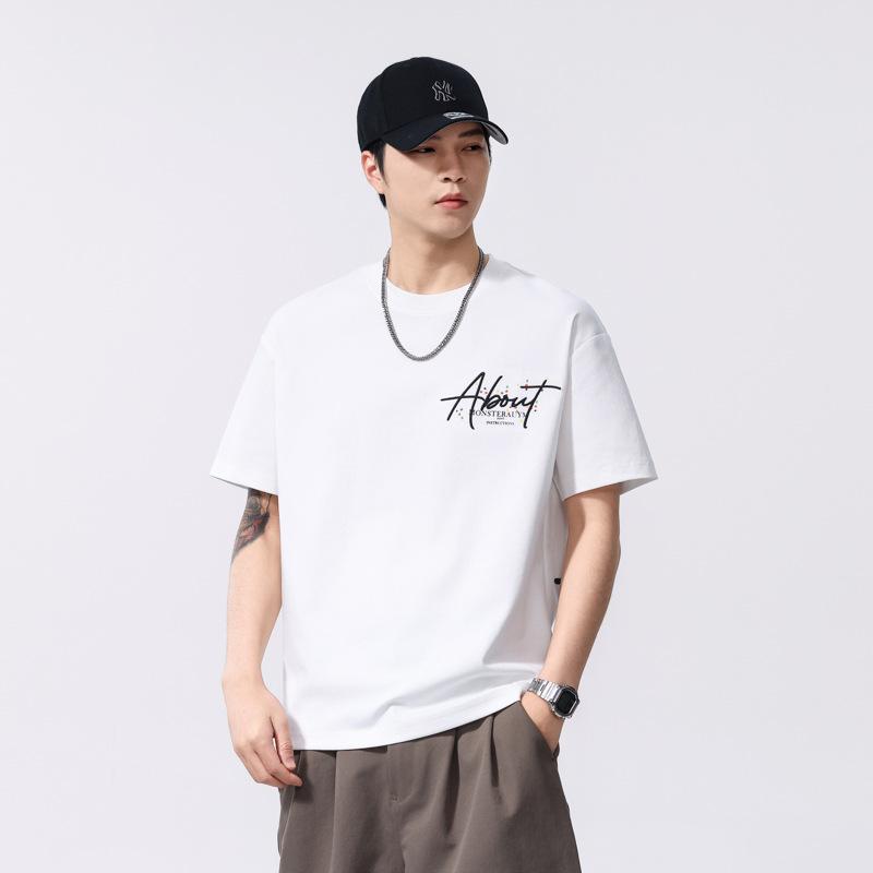 T-shirt Men's Printed T-shirt Clothes Loose Summer Men's Short-sleeved Shirt