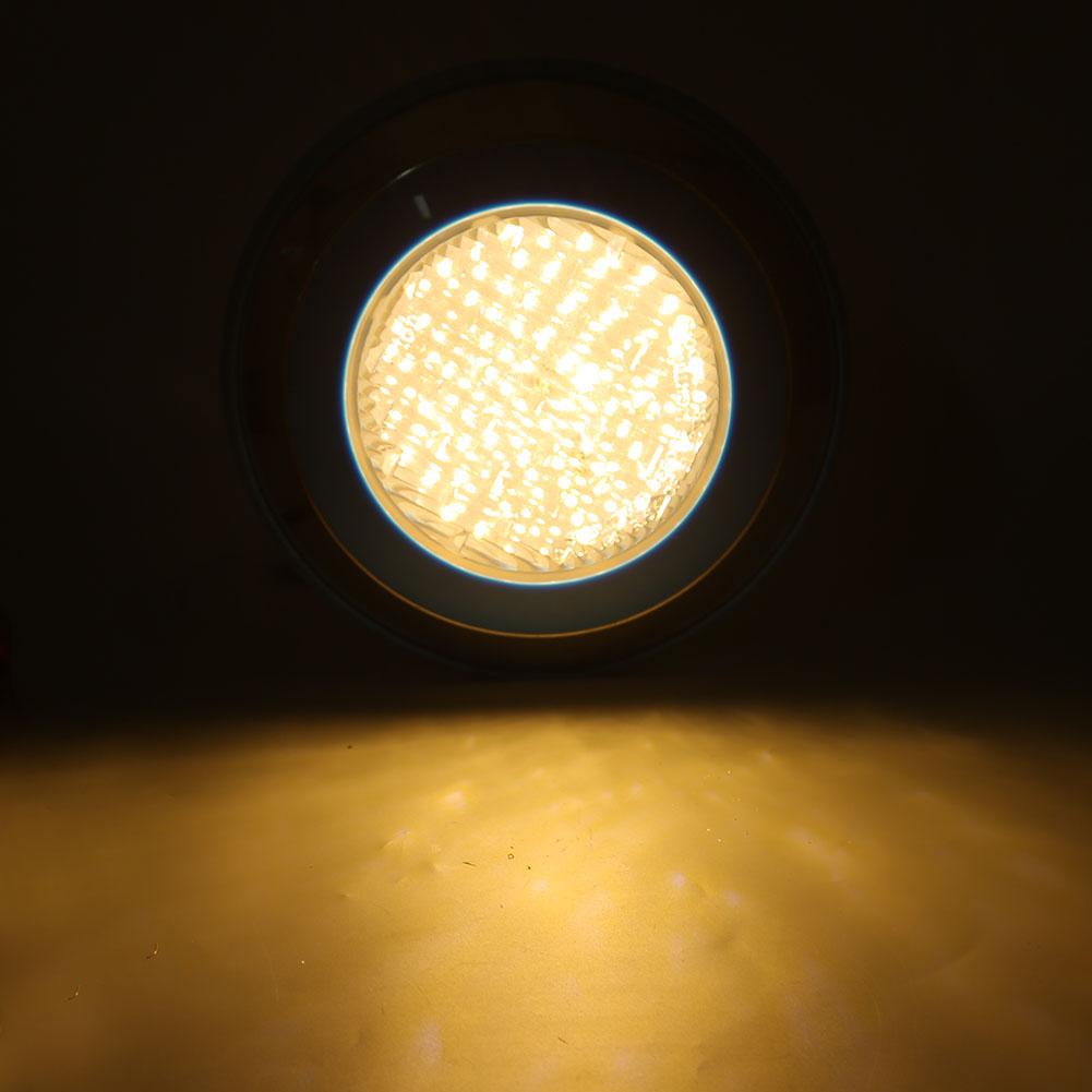 12W Waterproof IP68 Underwater Lamp 12V LED Wall Mounted Swimming Pool Light Warm Light( )