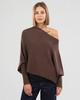 2026 Autumn/Winter Solid Color Round Neck Long Sleeve Knit Pleated Pullover