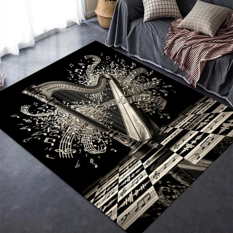 2025 New music Carpet Rug for Living Room Bedroom Home Sofa Decoration,Kids play Non-slip Floor Mat