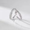 Starry Sky Couple Rings Adjustable Open Design Non Tarnish Minimalist Band Gift For Boyfriend Girlfriend Jewelry