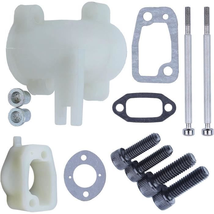 Kit de collecteur du coude d'admission pour Husqvarna 61 268 272 Point de silencieux du carburateur de tronçonneuse avec le joint de
