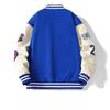 Men's Trendy Hong Kong Style Embroidered Baseball Jacket for Spring and Autumn
