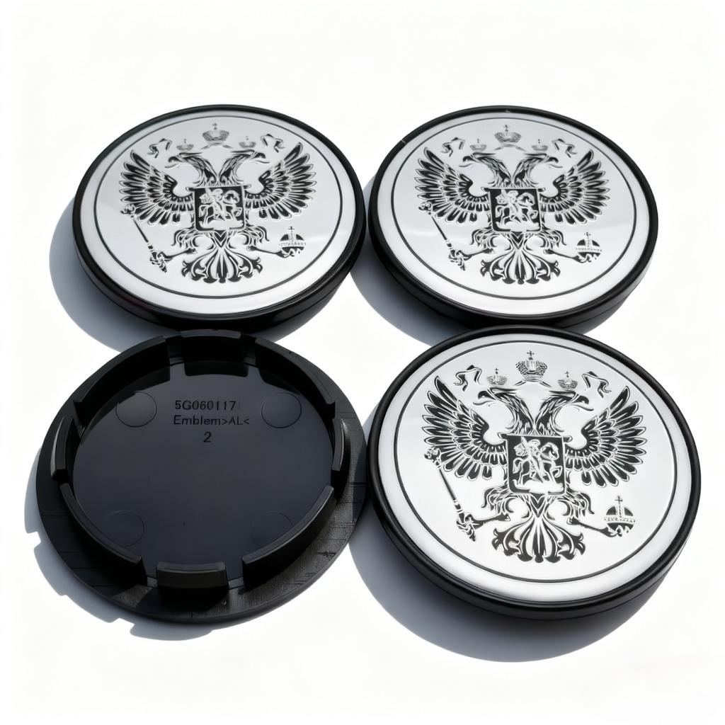 4pcs Russian Coat of Arms Logo Emblem Car Wheel Center Caps 65MM Clips 56MM Wheels Hub Dust Cap Rim Hubcap Cover Car Accessories