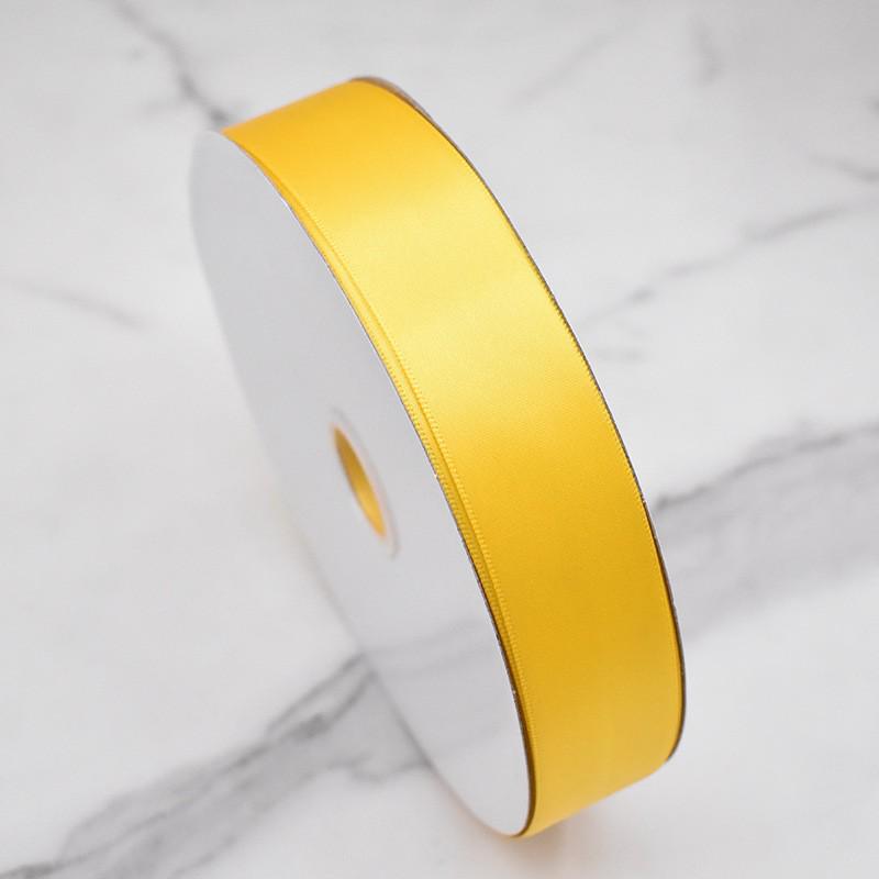 Yellow Ribbon: 0.3-5CM Gift Box Decoration, Cuttable Polyester Strap.