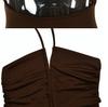 European Fashion Sleeveless High-Split Halter Neck Dress