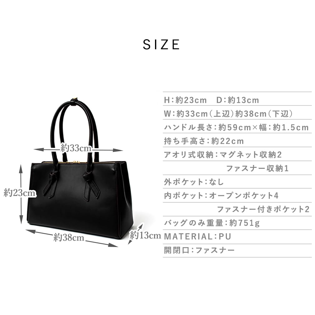 Gratante Ribbon Handle Shoulder Tote 2-Way Bag, Women's, abb-g0042 (Gray Beige)