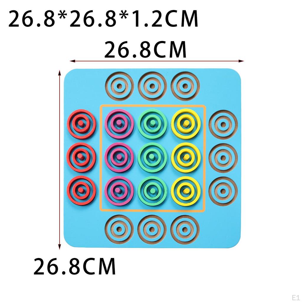 Children Rings Chess Puzzle Toys Montessori Portable Educational Hands Brain Training Party Board