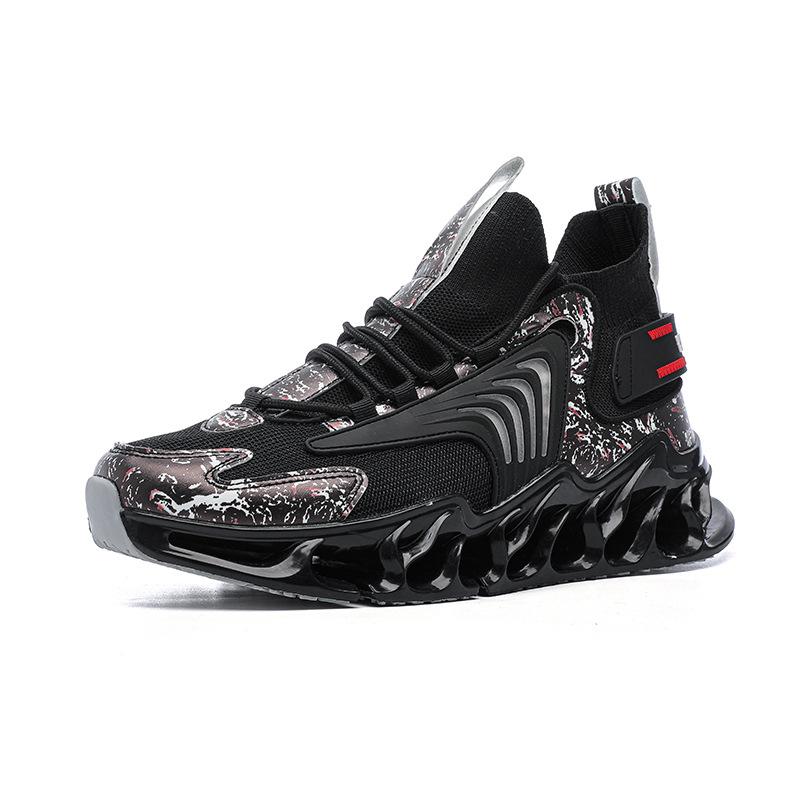 

Кроссовки на платформе для мужчин, модные дизайнерские кроссовки из дышащей сетки, повседневные спортивные кроссовки для тенниса 46