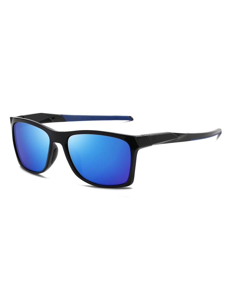 Ultra-Light Men's Polarized Square Sunglasses with Anti-Slip Large Frame for Driving and Cycling.