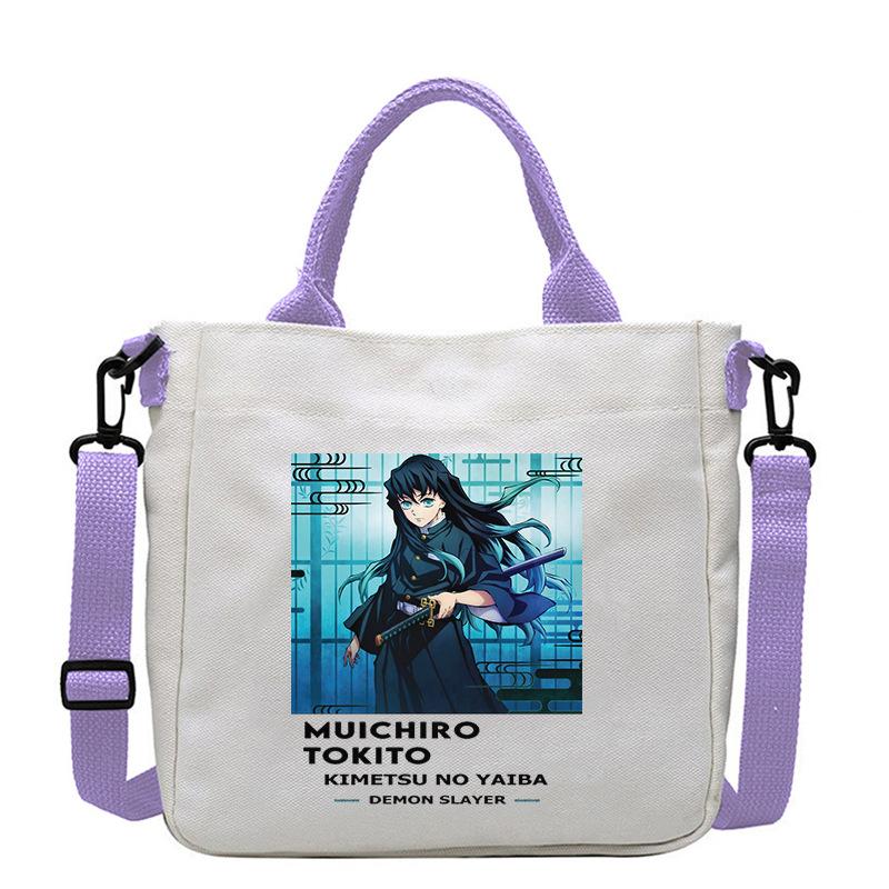 

Japan cartoon comicsTokito Muichiro Demon Slayer Print Canvas Bag Fashionable Everyday Shoulder Bag Crossbody Bag for Women 7555 23x23x5CM