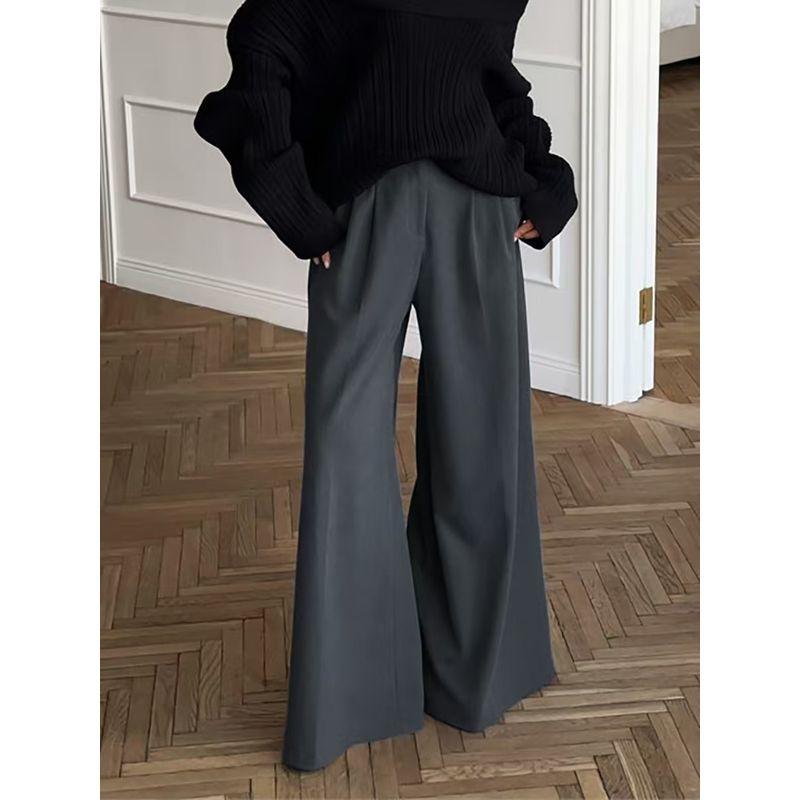 

Модный стиль Повседневные Элегантные Брюки с широкими штанинами Легче всего сочетать Брюки с высокой талией Брюки с высокой талией и широкими штанинами Grey S