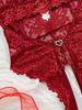 Sexy Lace Underwear Suit Woman Crotchless Sexy Temptation Adult Erotic Clothing  Deep V One-piece Bodysuit Porno Corset Lingerie