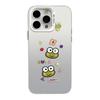Silver Cute Frog Phone Case for iPhone 17/15 Pro Max/14 Pro/13/16 Pro