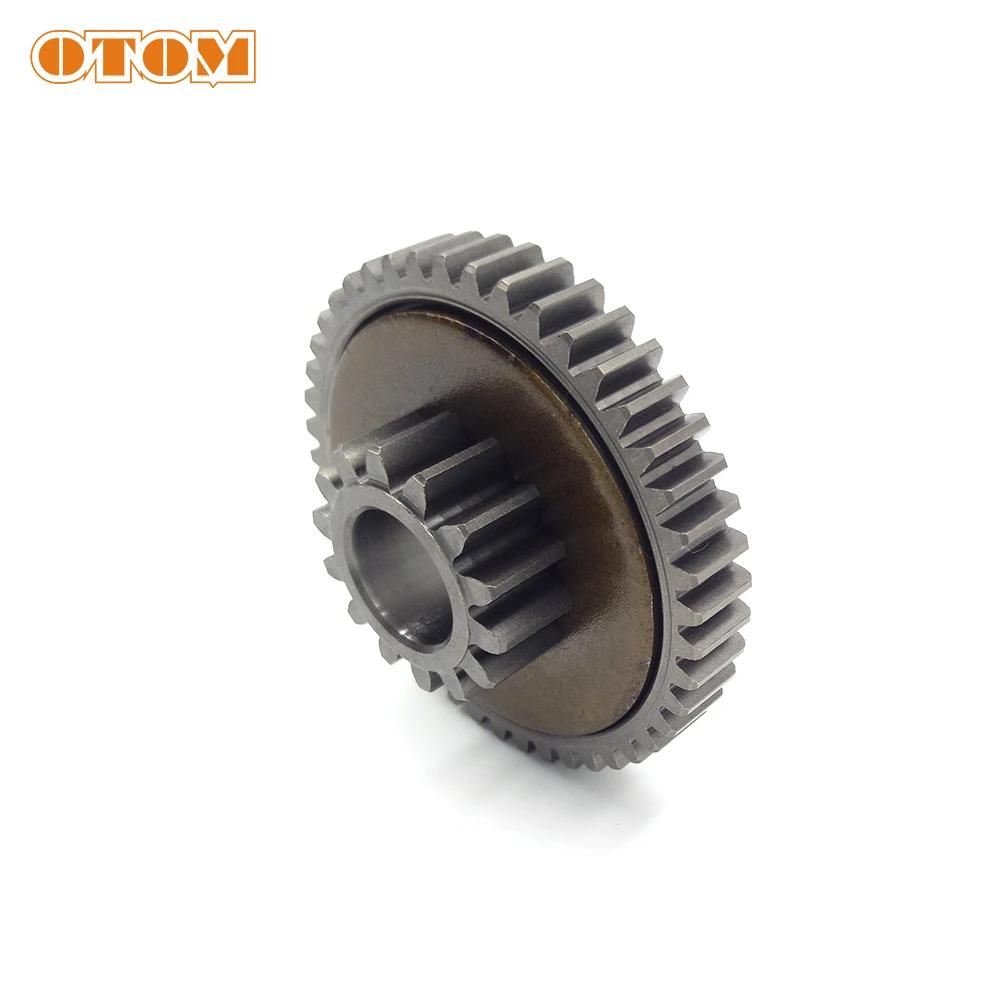 For NC250 Engine Motorcycle 45T Start Double Gear Big Friction ZONGSHEN ZS177MM HJ250H KEWS Motocross Starter Reduction Gear
