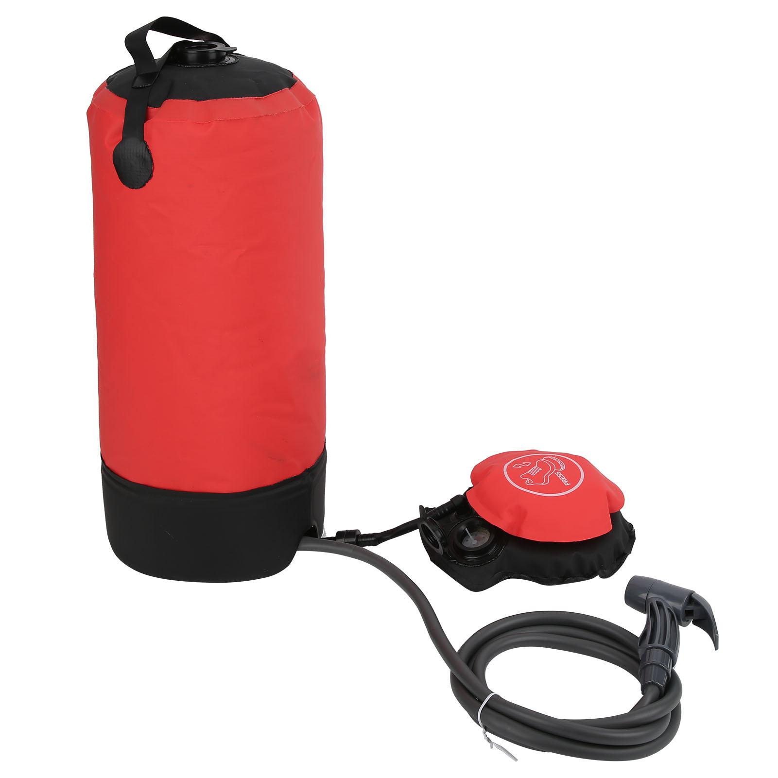 

Уличный набор для душа 11 л, походная переносная сумка для ванны с душевой лейкой, красный